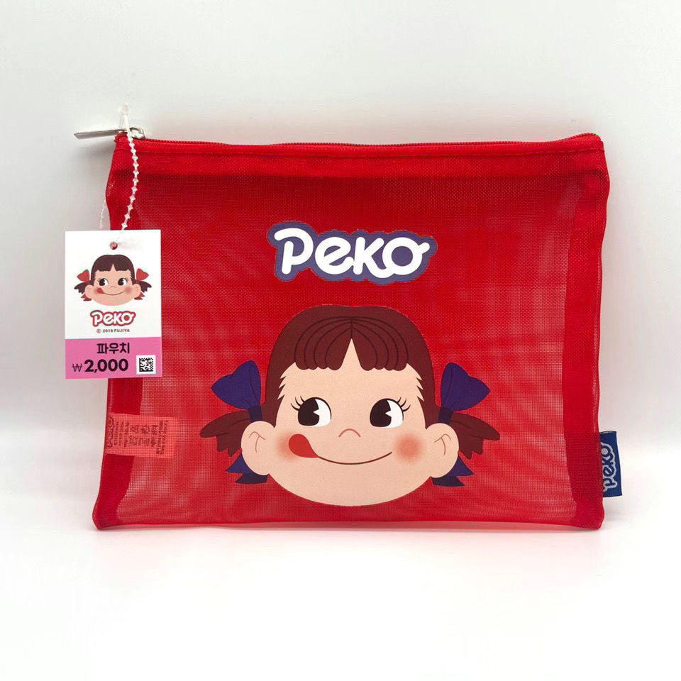 กระเป๋าแต่งหน้าตาข่ายใหม่จาก Daiso เกาหลี กระเป๋าเครื่องสำอางหลายฟังก์ชัน กระเป๋าเครื่องเขียนการ์ตูน