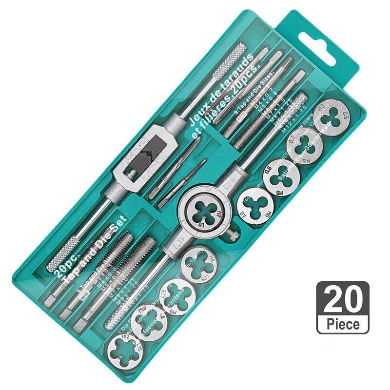 MOVATEK ชุดทำเกลียว  (ชุด 12 ชิ้น/ชุด 20 ชิ้น พร้อมกล่อง ) ชุดต๊าฟเกลียว ดอกต๊าฟเกลียว พร้อมส่ง