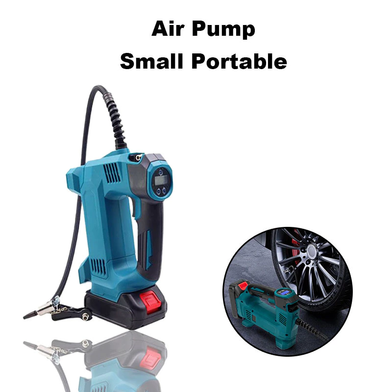Makita DMP100 ปั๊มลมไร้สายแบตเตอรี่ลิเธียมแบบชาร์จไฟได้ยางรถยนต์เครื่องเติมลมไฟฟ้าแบบพกพาขนาดเล็กสําหรับยางรถยนต์ thumbnail 7