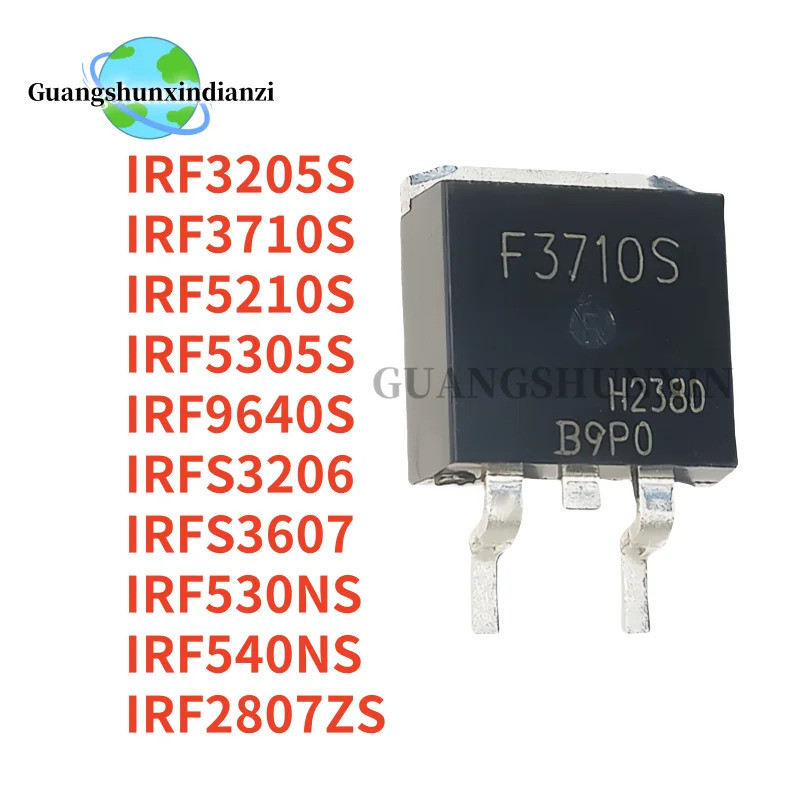 1-5PCS F3710S F3205S F5210S F5305S F530NS F540NS FS3607 F2807ZS F9640S FS3206 TO-263 Field-effect ทร