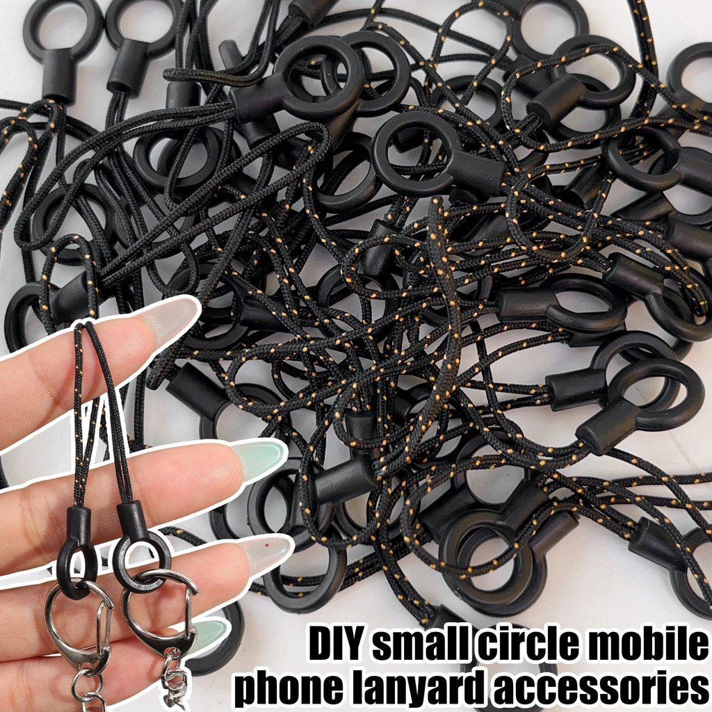 20/50/100PCS DIY โทรศัพท์ Lanyard แหวนไนลอนพลาสติกพวงกุญแจอุปกรณ์เสริมสําหรับโทรศัพท์มือถือคีย์กระเป๋า Charms Bulk Pack (20/50/100PCS ตัวเลือก)