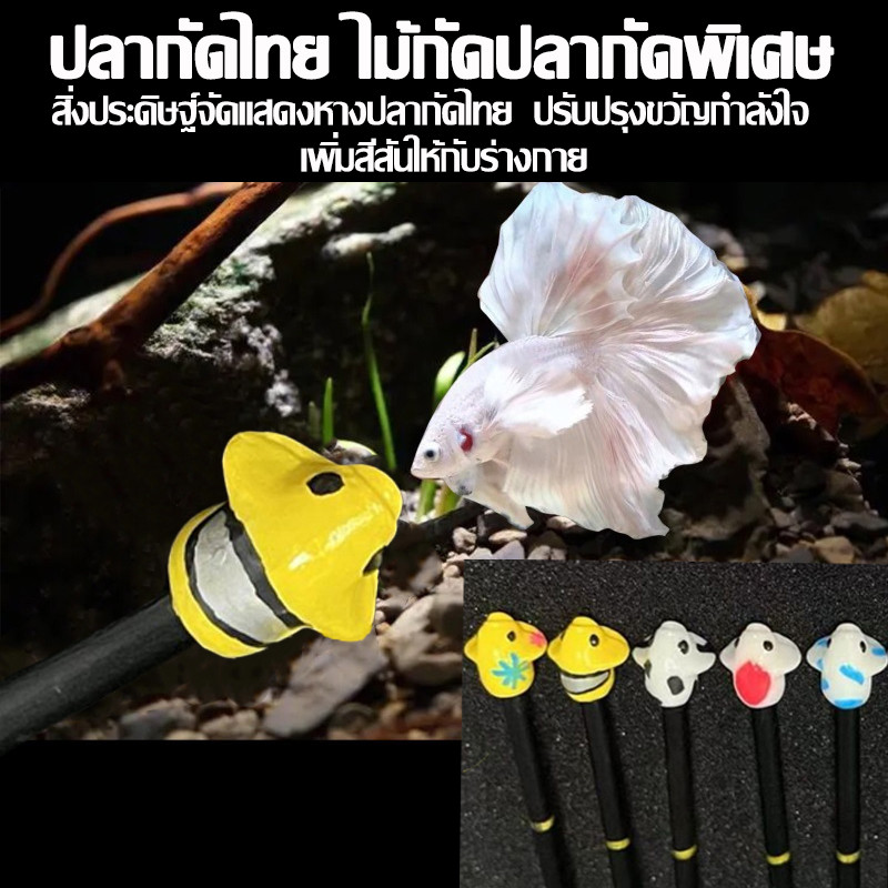 ไม้ล่อปลากัด ไม้ล่อปลา ไม้ล่อปลาแบบหัวปลากัด มีหลากหลายแบบ จะทำให้ปลาว่ายน้ำพริ้วกว่า