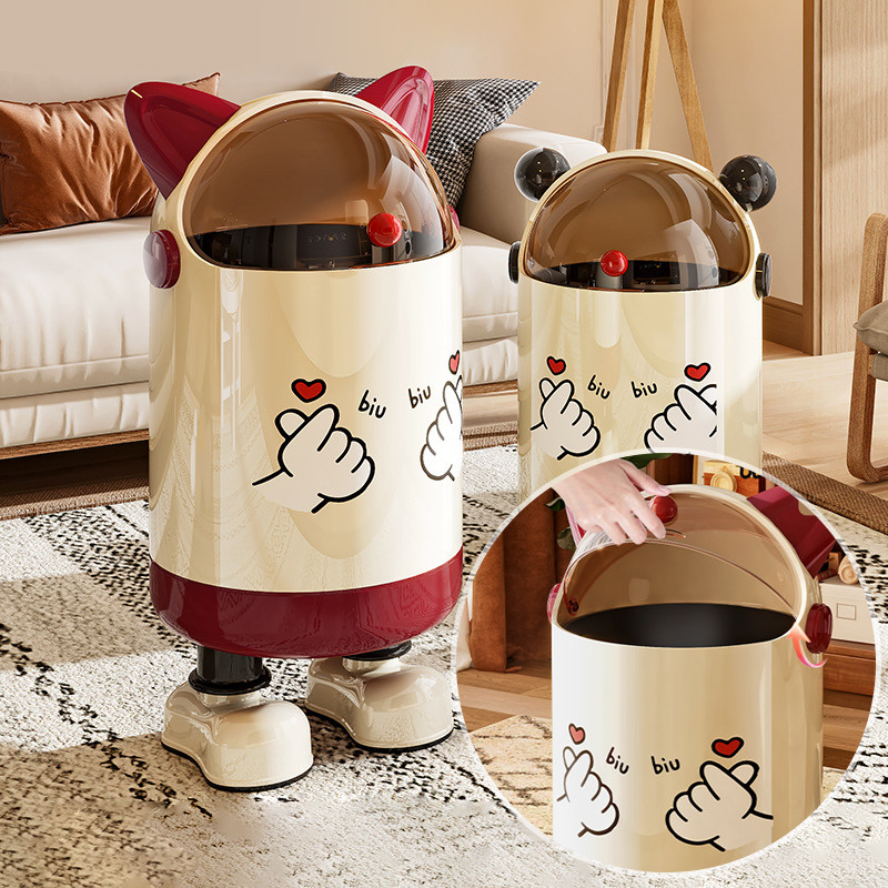 ถังขยะ ถังขยะเท้าสูง Kitchen Rubbish Bin Desktop Bin Table Bin Tong Sampah 桶