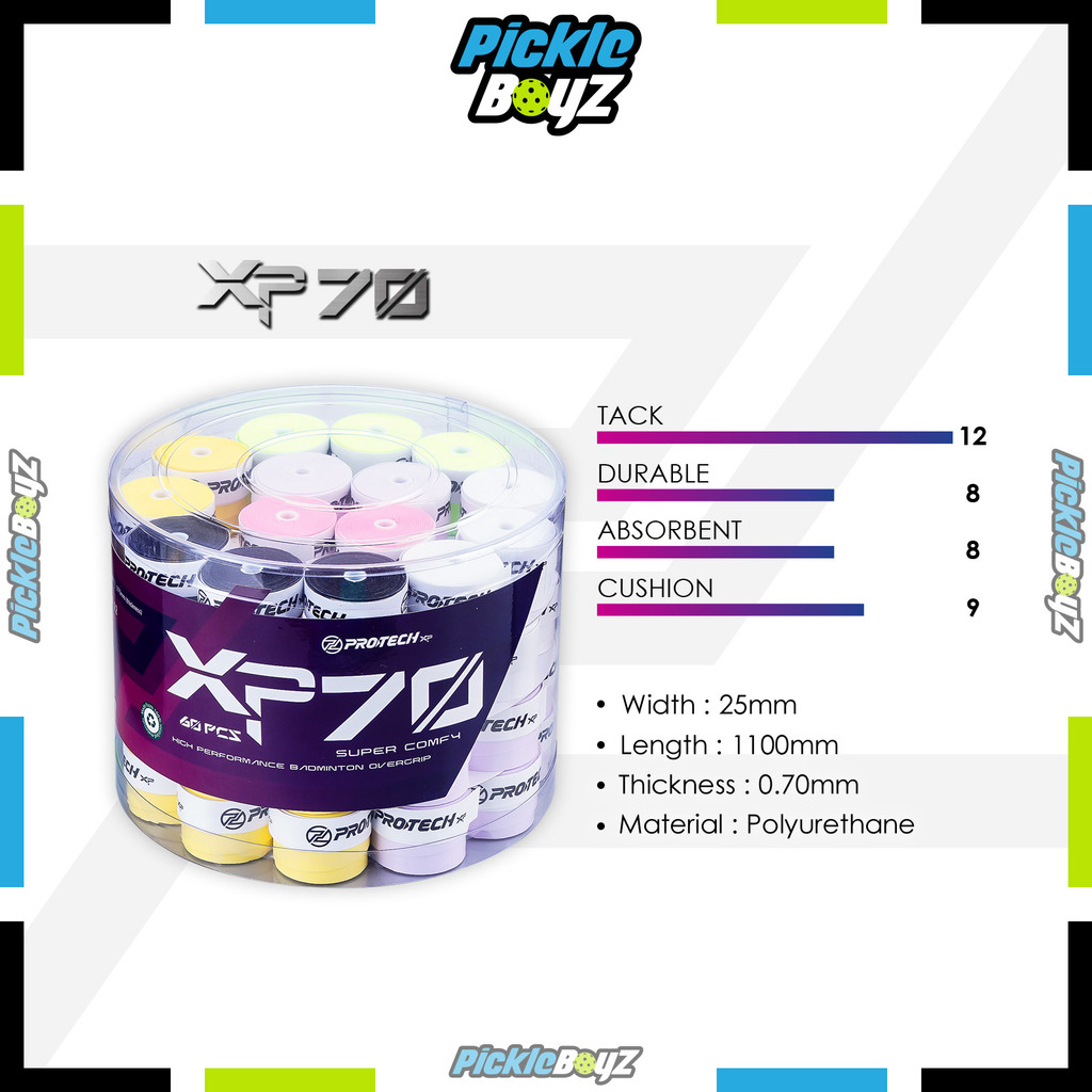 ซื้อ 5 ฟรี 1PROTECH Badminton Overgrip XP 70
