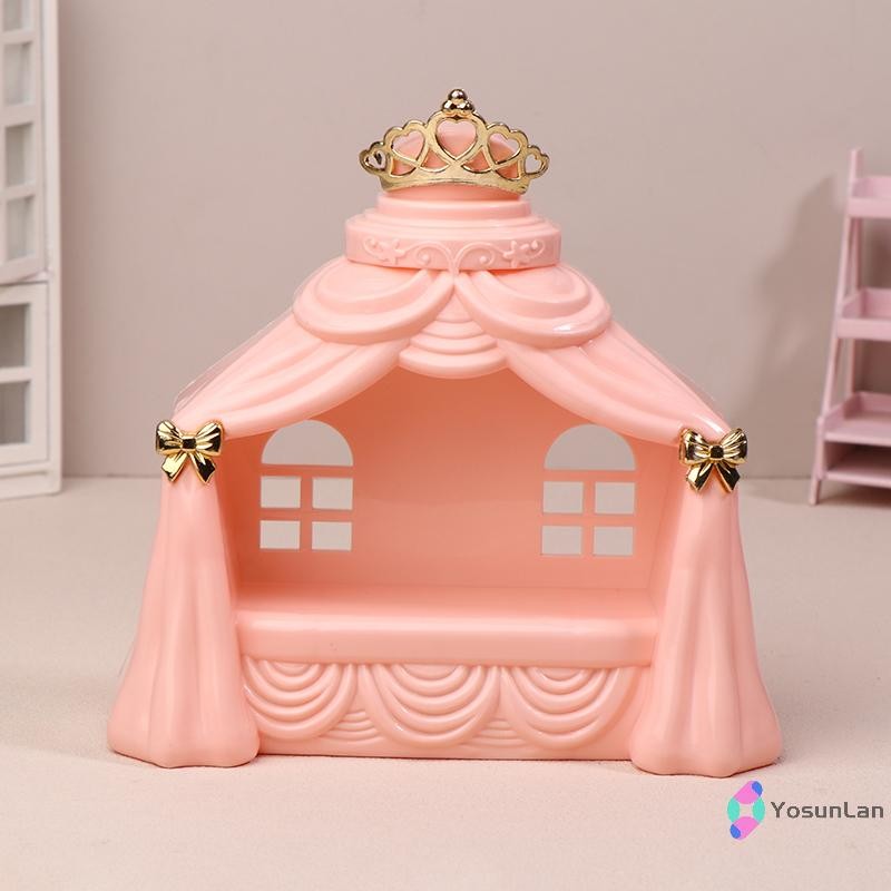 YosunLan 1/12 Dollhouse Princess Bed Model Dollhouse รูปที่ 2