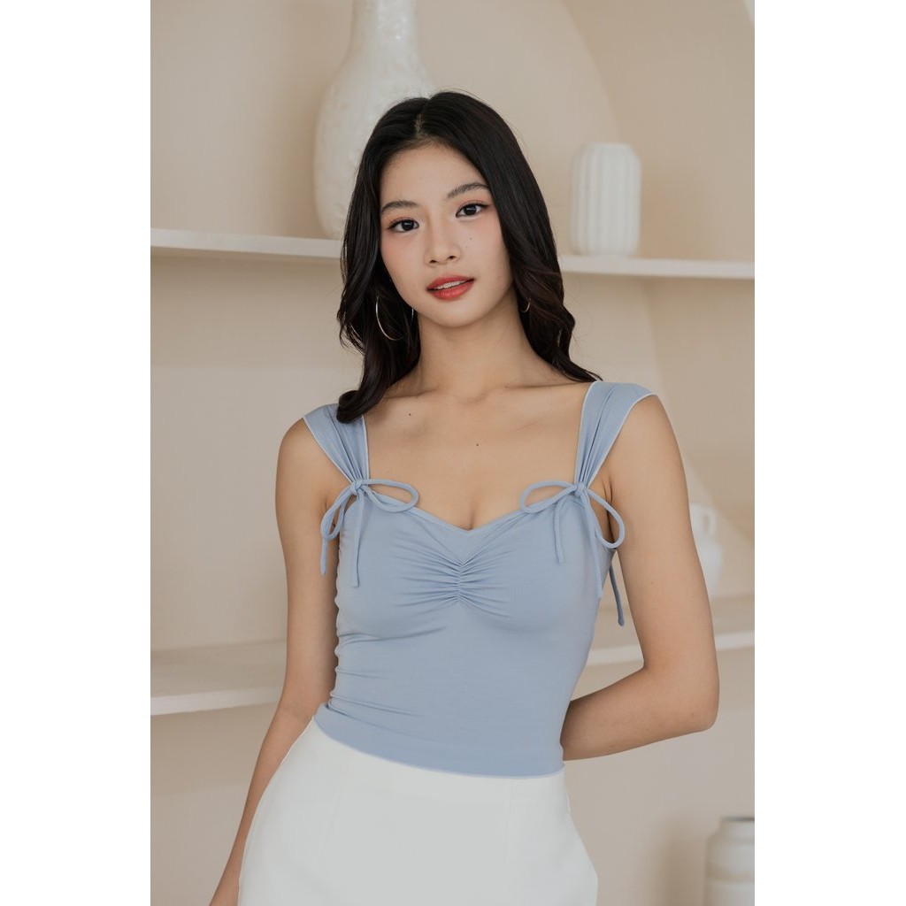 เสื้อเบาะริบบิ้น Lunn Ruch (สีน้ําเงิน)