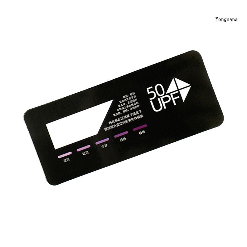 CH* การ์ดทดสอบ UV แบบ Quick Test UPF Sensor การวัดง่ายการตรวจจับด่วนสําหรับผิวสําหรับสีป้องกัน Deeeter UV สําหรับ S