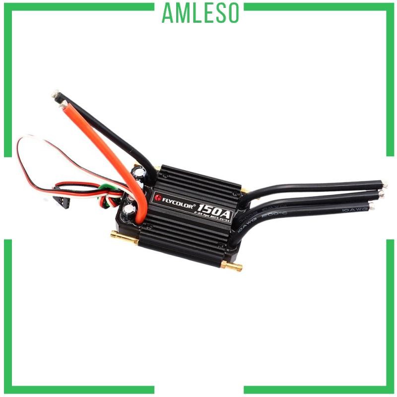 [Amleso] FlyColor Full Waterproof 150A ESC แบบไม่มีแปรงสําหรับ Speed Racing Boat Model Part