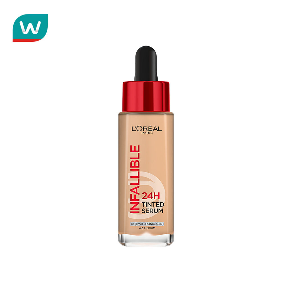 L'Oreal ลอรีอัล อินฟอลลิเบิล 24H ทินท์ เซรั่ม 30มล. 4-5 มีเดียม