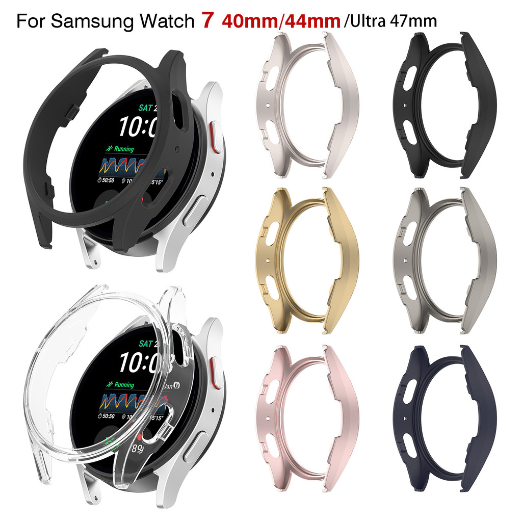 SAMSUNG กรณีฝาครอบป้องกันกันชนกรอบเชลล์ป้องกันสําหรับ ซัมซุง กาแลคซี นาฬิกา7 40มิลลิเมตร44มิลลิเมตรนาฬิกาอัลตร้า47มิลลิเมตร