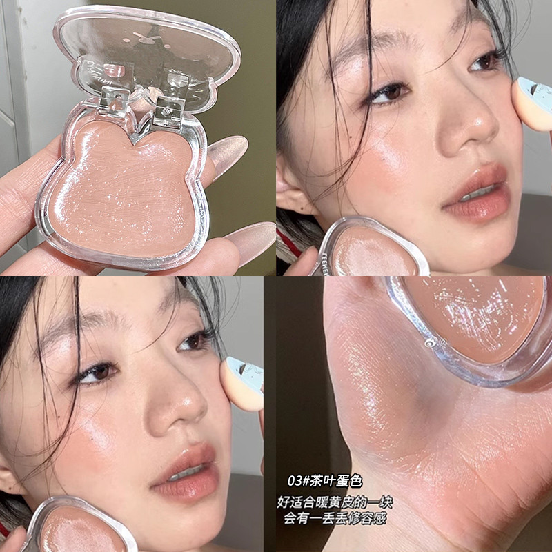ญี่ปุ่นเบ็ดเตล็ดครีมน้ําสีมะเดื่อกระต่ายน้ํากลอสครีมอเนกประสงค์เปียกสไตล์เกาหลีขยายไฮกลอสนมแอปริคอทบลัชออน