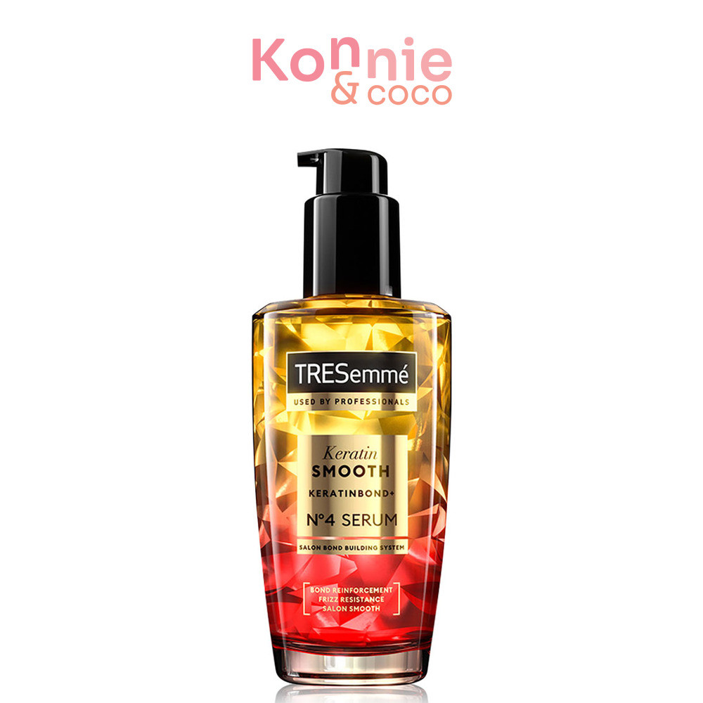 Tresemme Serum Keratin Smooth Keratinbond+ No.4 100ml เทรซาเม่ เซรั่มบำรุงเส้นผม.