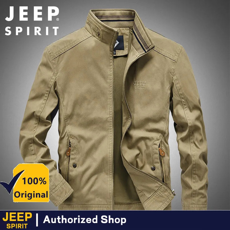 รถจี๊ป วิญญาณ ฤดูใบไม้ผลิและฤดูใบไม้ร่วง 2022 ใหม่ระเบิดแจ็คเก็ตผู้ชาย เสื้อขนาดใหญ่สำหรับชายหนุ่มและวัยกลางคน 6เอ็กซ์แอล