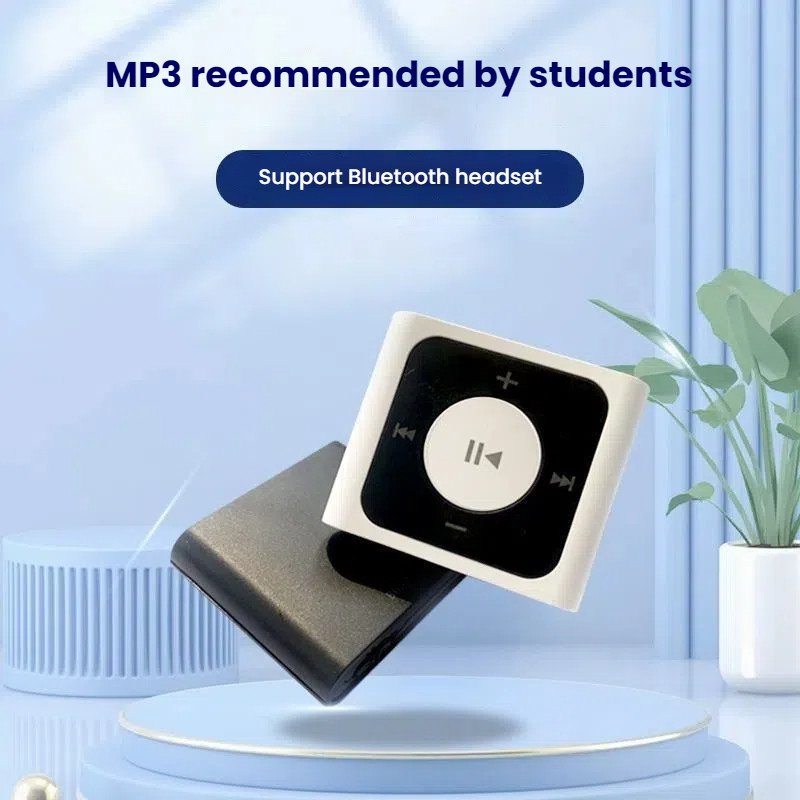 HiFi Bluetooth Mp3 Player Mini Mp4 Player นักเรียนกีฬา Walkman เครื่องเล่นเพลงแบบพกพาพร้อมหูฟังไร้สา
