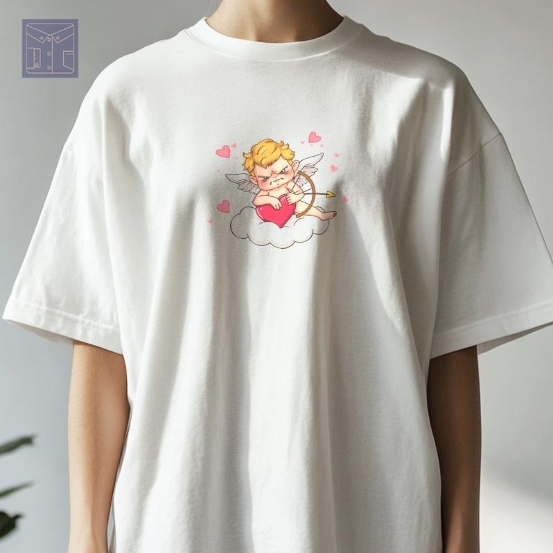 เสื้อยืด Cupid เบื่อความรัก แบรนด์ Vibeon ผ้านุ่มพรีเมียมใส่สบาย