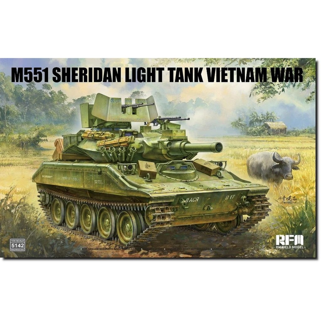 Rye Field Model 1/35 M551 Sheridan Vietnam Plastic Model RFM5142 (Tank)