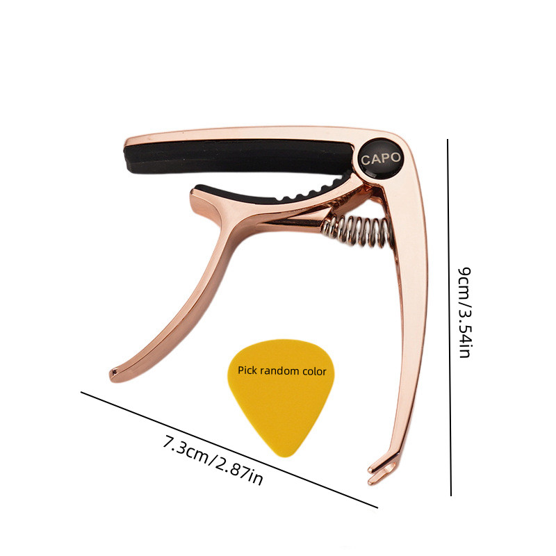 อลูมิเนียมอัลลอยด์กีตาร์ Capo กีตาร์โลหะ Picks Holder Professional Capo สําหรับ Acoustic Electric Gu