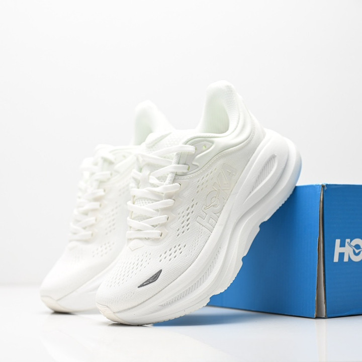 HOKA ONE ONE BONDI 9 อาชีพรองเท้าวิ่งหนาสบายสําหรับผู้ชายและผู้หญิง Shock-Absorbing ทนต่อการสึกหรอ