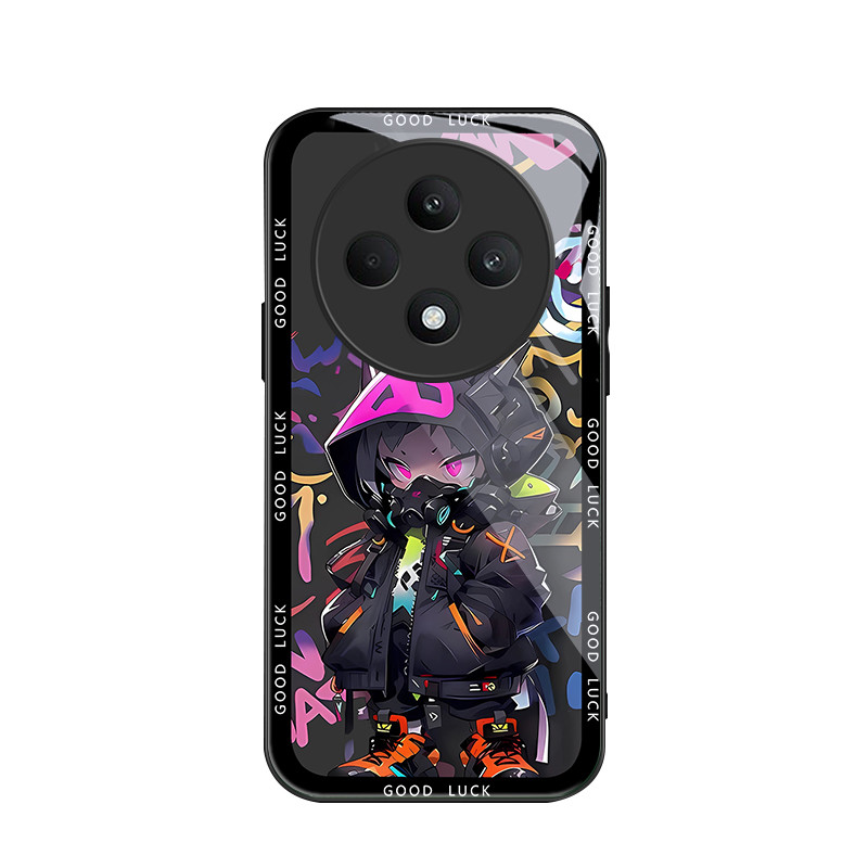 สําหรับ Oppo Reno 12F 4G & Oppo Reno 12F 5G & Oppo F27 5G, Masked graffiti,บุคลิกภาพอินเทรนด์,ป้องกันการล่มสลายเคสป้องกันโทรศัพท์
