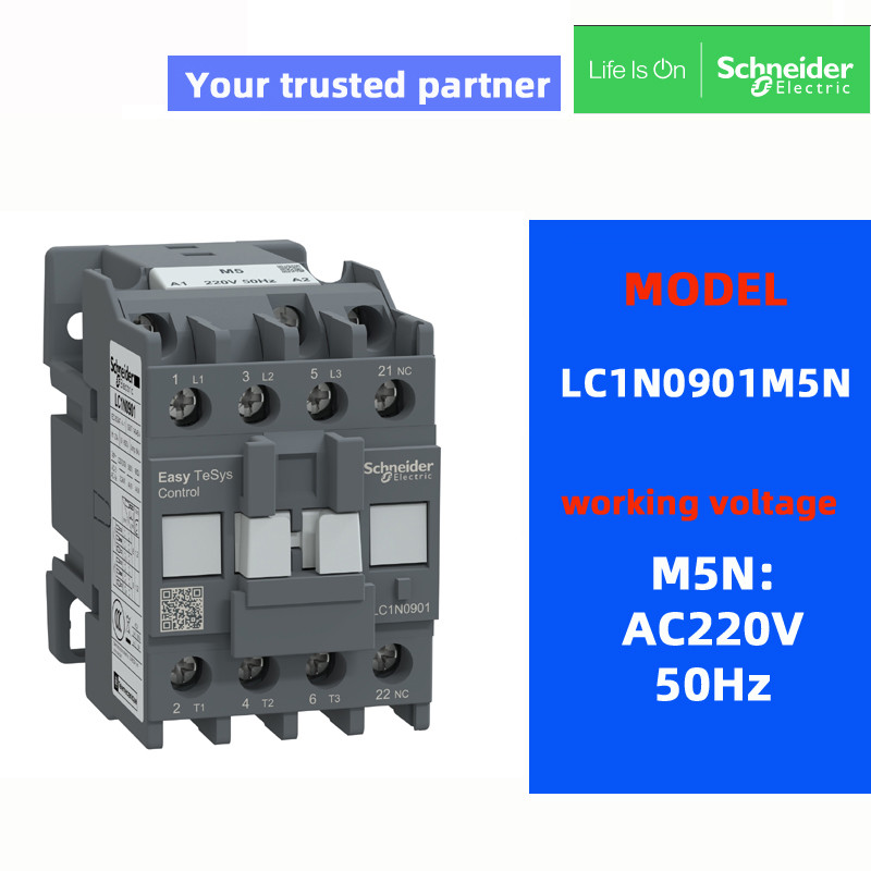 Original SchneIder Contactor LC1N0910 LC1N0901 M5N AC220V Q5N AC380V F5N AC110V B5N AC24V 9A