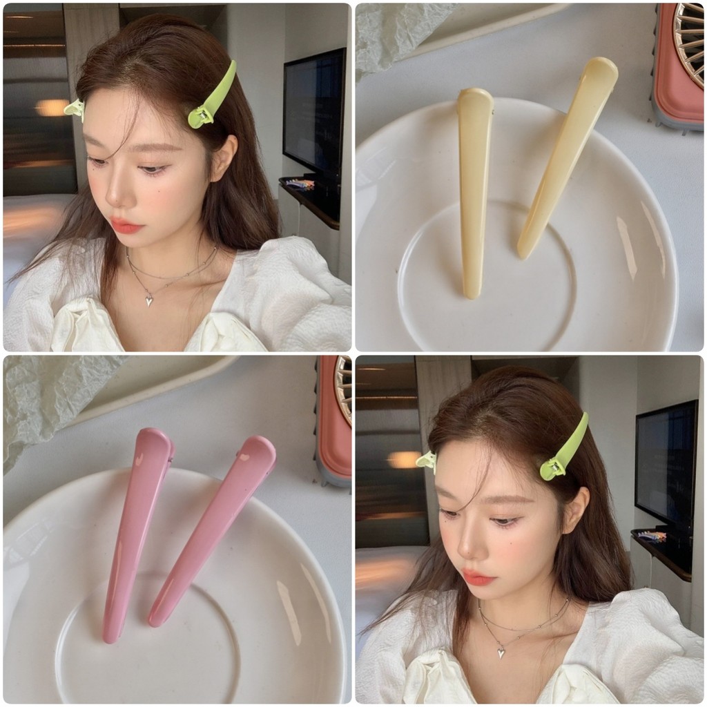เซต 5 ตัว กิ๊บปากเป็ดสีโดปามีน สไตล์เกาหลี ไม่ทิ้งรอย สำหรับจัดทรงผมข้าง