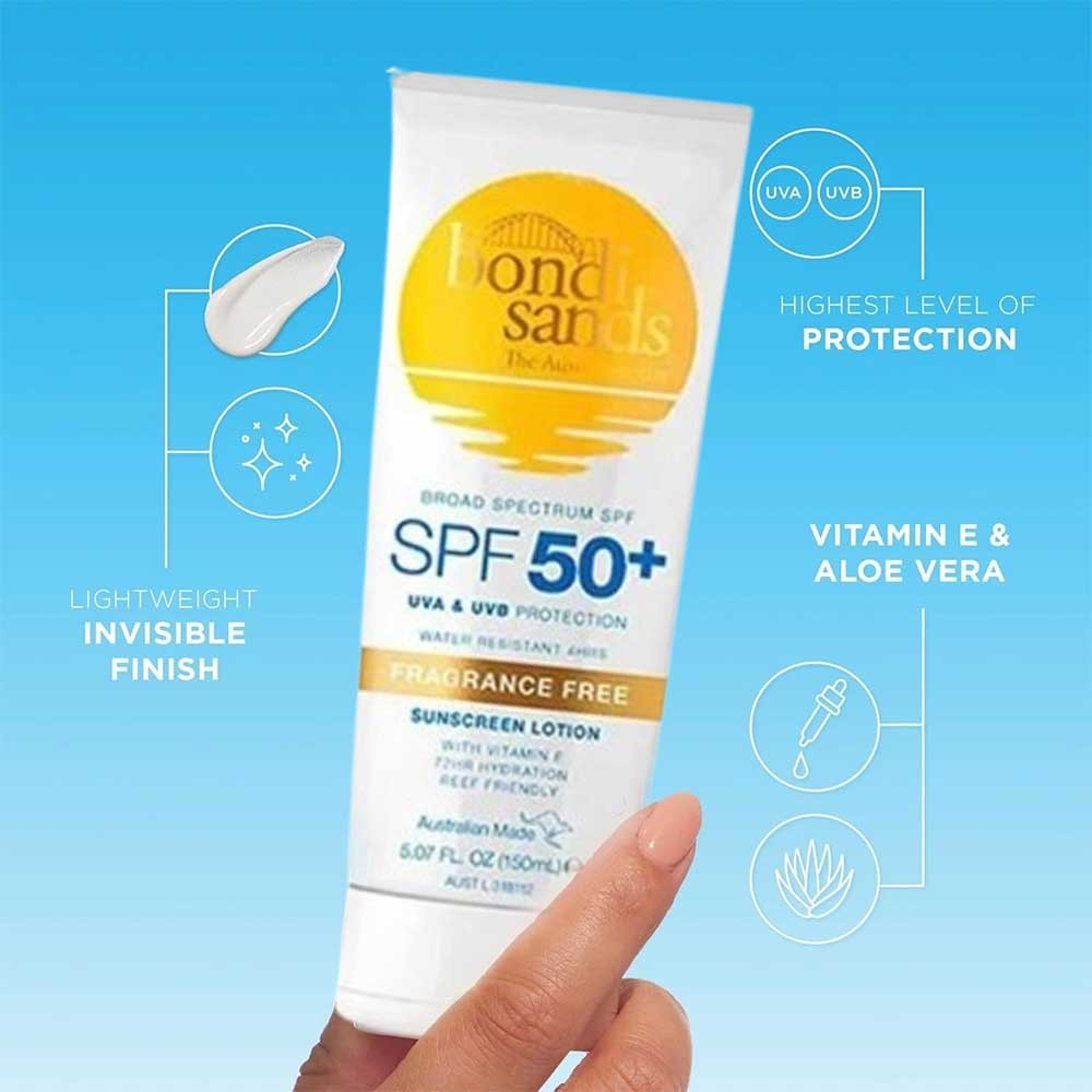 Bondi Sands Sunscreen, Bondi Sands Facial Sun Cream, SPF 50 Lightweight Hydrating