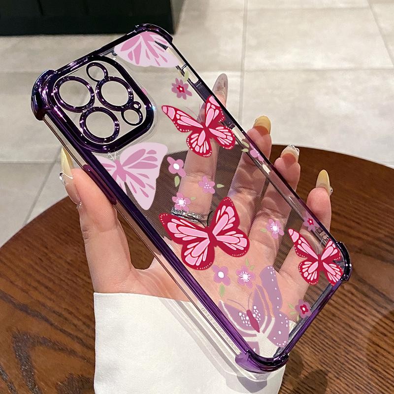 ปลอกสําหรับIphone 11 13 11 Pro Max 12 15 6 6S 6Plus 6S Plus 7 8 SE 2020 2022 X XS XR TPUเลนส์เชื่อมต