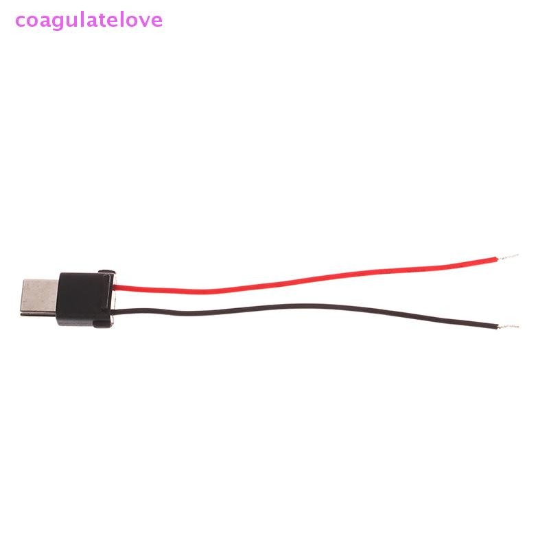 Coagulatelove USB Type-C ขั้วต่อกันน้ําลวดเชื่อมซ็อกเก็ตหญิงพอร์ต Type-C ช่องเสียบอินเทอร์เฟซการชาร์จพร้อมลวดเชื่อม [HOT]