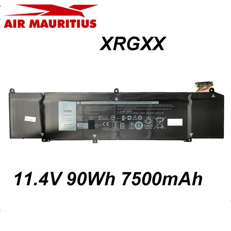 XRGXX แบตเตอรี่แล็ปท็อป 11.4V 90Wh สำหรับ Alienware M15 R1 M17 R1 ALW15M-R1725S D1735R R1735R G5 15 