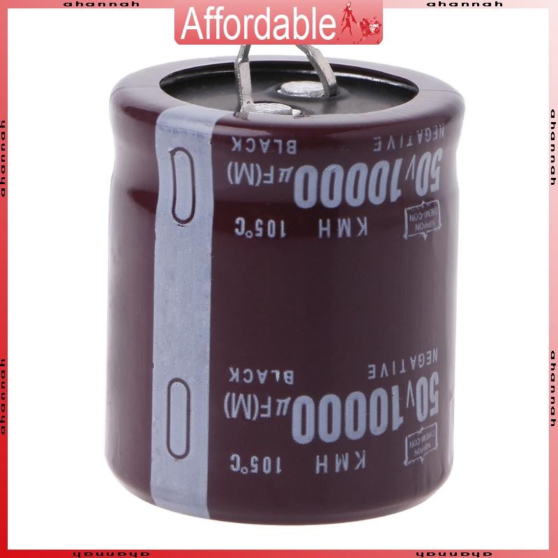 AH 10000uF 50V 105°C Power Electrolytic Capacitor Snap Fit