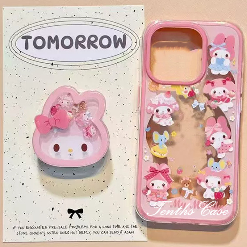 SAMSUNG สําหรับSamsung A06 A16 A15 A14 A05 A05s A55 A54 A03 A03s A04s A12 A22 A23 A24 A25 A23 A36 A32 A52 A51 A50s A30sฝาครอบการ์ตูนMelody Ins Soft Starเคสโทรศัพท์