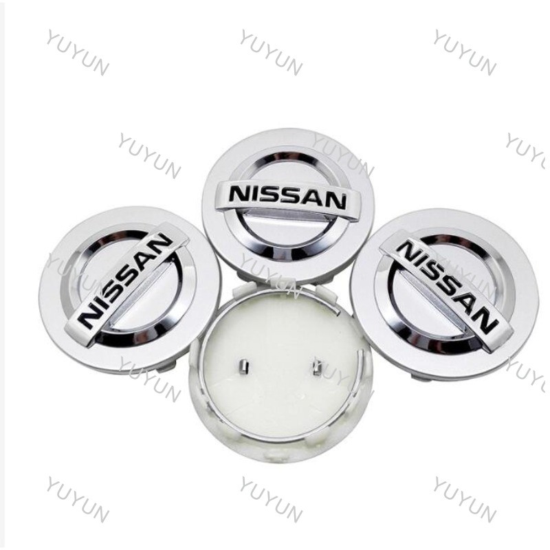 4 ชิ้น 58/54/60 มม. ฝาครอบล้อศูนย์ขอบกีฬา สําหรับ Nissan Almera/Sentra/Cefiro/Serena/Skyline (ขนาด 58/54/60 มม.)
