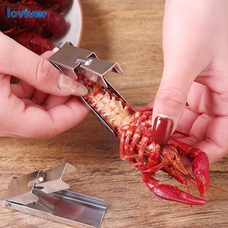 [Loviver] เครื่องปอกกุ้งสําหรับเครื่องแกะเปลือกปลากั้งสแตนเลสเครื่องมืออาหารทะเลที่มีประสิทธิภาพอุปกรณ์แกะหอยกั้งสําหรับในครัวเรือน
