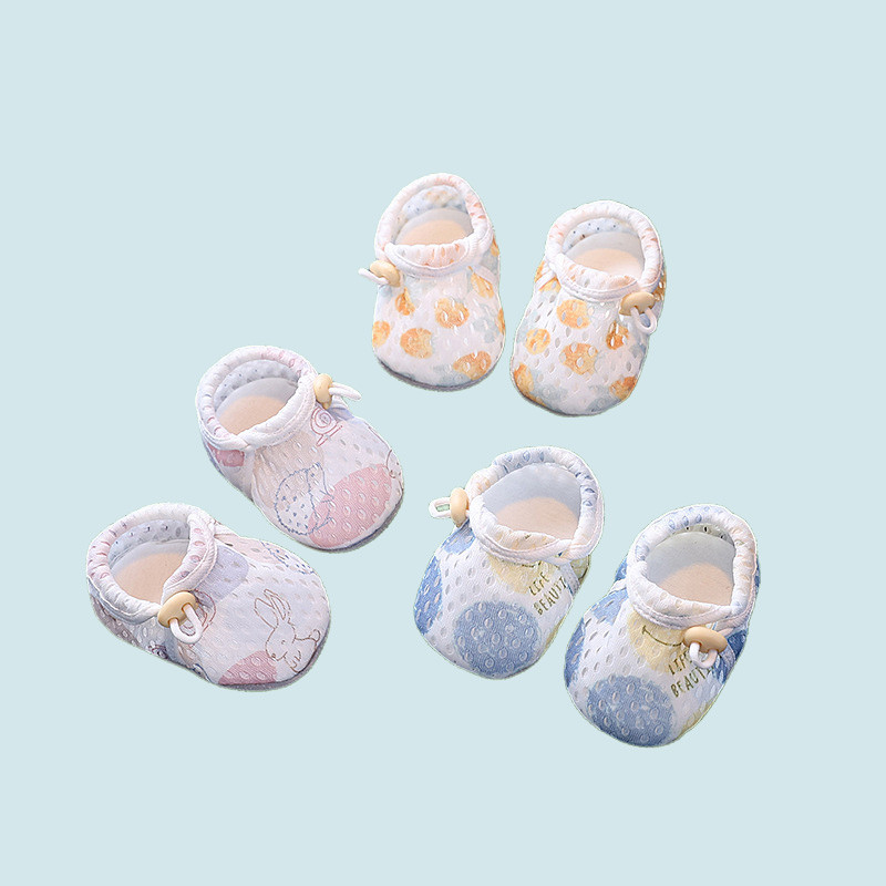 COD รองเท้าเด็กแรกเกิด ผ้าmeshระบายอากาศ กันลื่น นุ่มสบาย 0-12 เดือน การออกแบบตาข่าย - รูปที่ 5