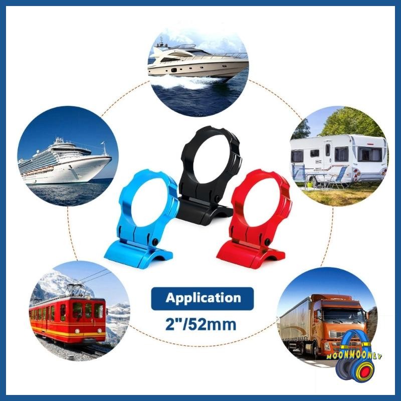 MOON Pillar Gauge Meter Mount Bracket 52 มม.อลูมิเนียมรูเดียวสําหรับรถยนต์อุปกรณ์เสริมในรถยนต์
