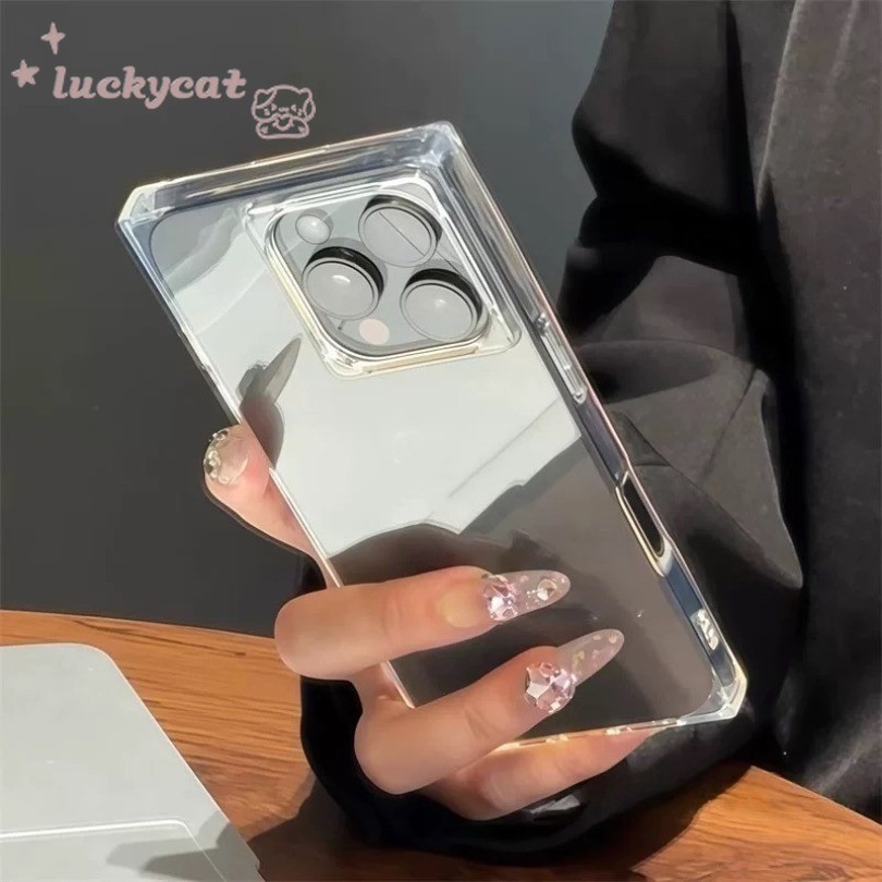 เข้ากันได้กับ iPhone 16 15 14 13 12 11 Pro Max เคสโทรศัพท์ Minimalist บุคลิกภาพ Clear Soft ฝาหลัง