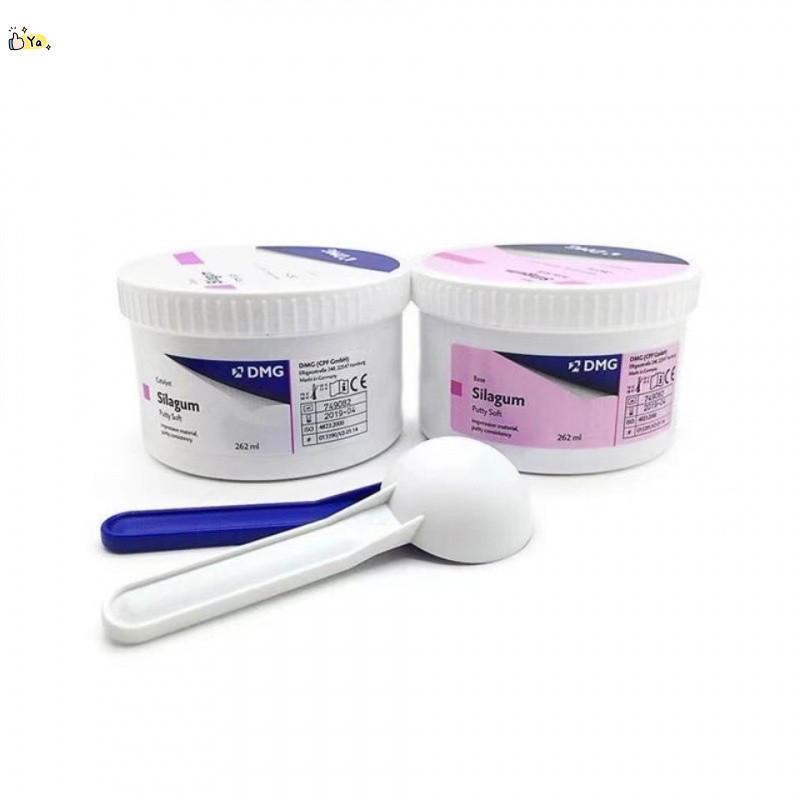 YABOSHI  DMG Silagum Silicone Rubber Impression Material Base & Catalyst Putty Soft Light Dental Mat