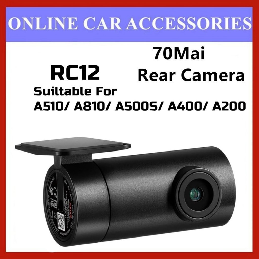 70mai 1080P RC06 RC11 RC12 RC21 RC22 กล้องมองหลังใช้สําหรับ 70mai Dash Cam A510/ A810/ A500S/ A400/ 