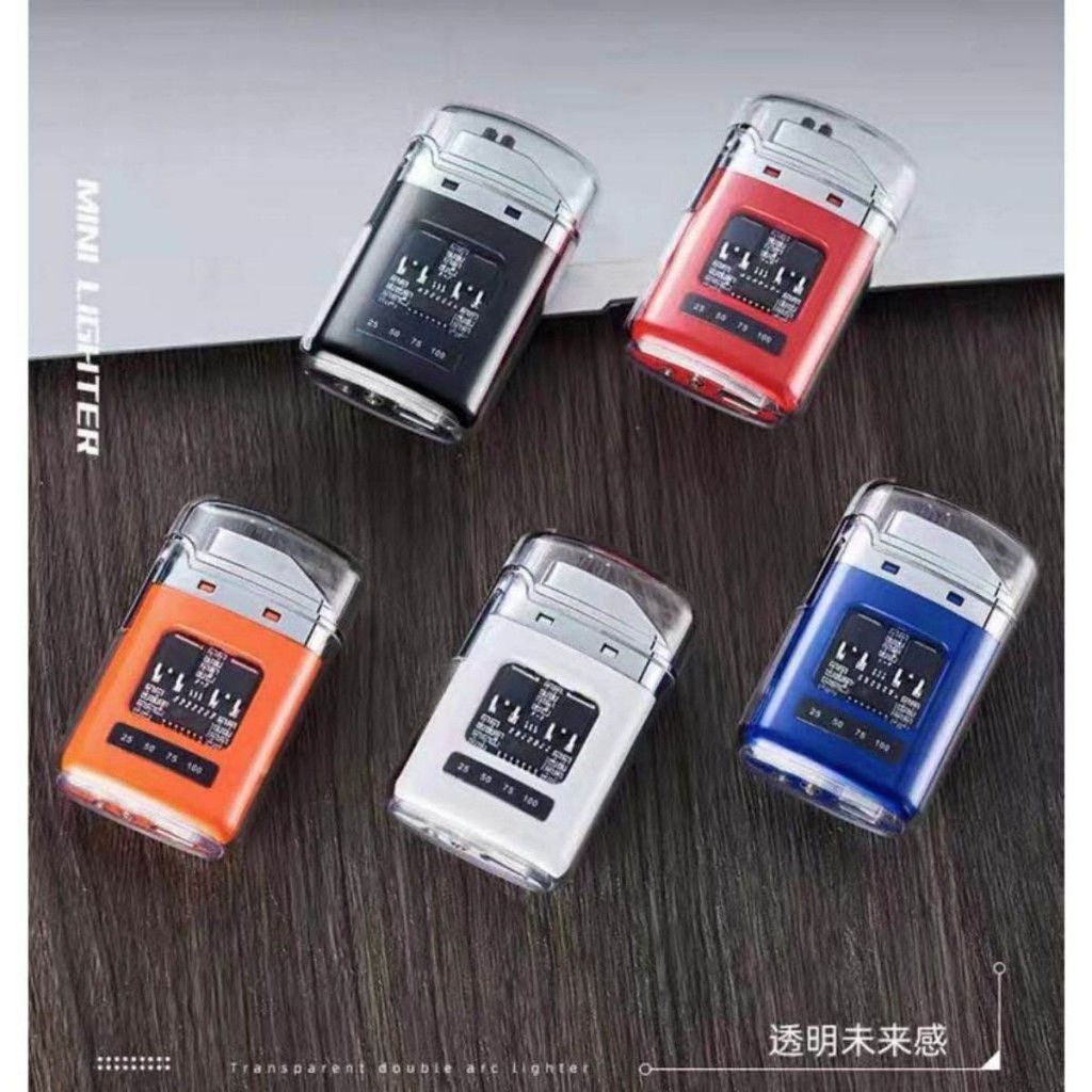 ไฟแช็คไฟฟ้า ไฟแช็ค ไฟฉายแรงสูงในตัว ชาร์จ USB กันน้ำ กันลม ป้องกันการตกYype-C LEDจอแสดงผลแบตเตอรี่ - รูปที่ 7