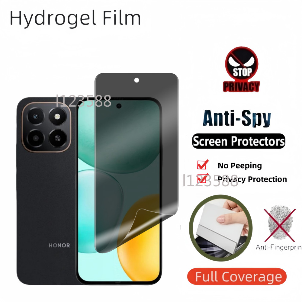 สําหรับ Honor X6C 4G 2025 ความเป็นส่วนตัว Anti Spy ด้านหน้าสําหรับ HonorX6c X6 C X6C 4G Anti-Privacy