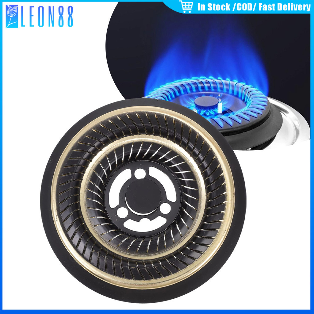 ของมาใหม่！ฝาครอบเตาแก๊ส ขนาดนอก10CM แบบฝัง ฝาปิดเปลวไฟ กันลม สเตนเลส