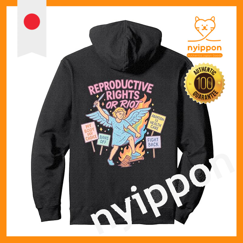 Repro Rights Human Rights Protest Angel Feminist Hoodie