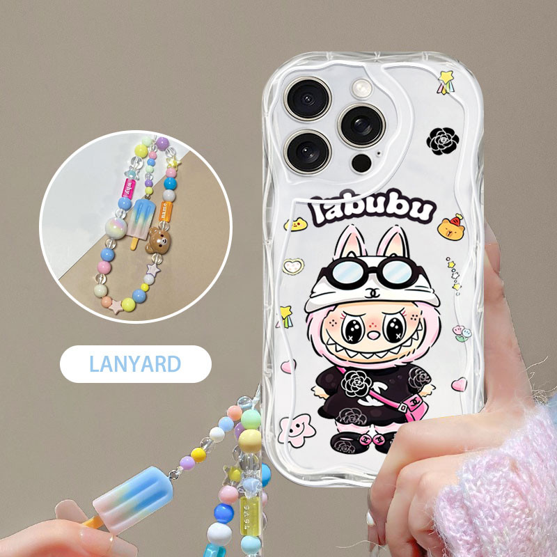 YBD Labubu สําหรับ iPhone 15 Pro Max 16 Pro Max 17 Pro Max 17 AIR 15 Plus 16E เคสโทรศัพท์สําหรับอินเ