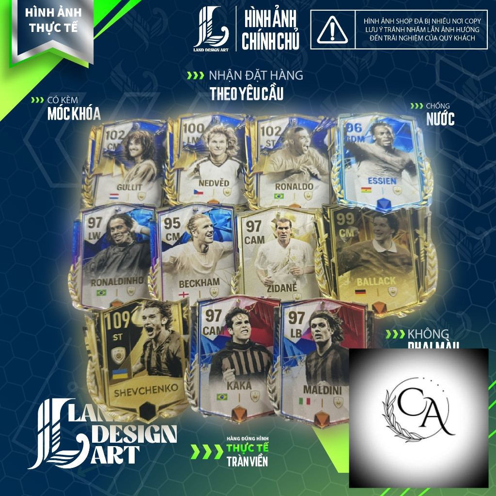 พวงกุญแจการ์ดผู้เล่น - FC Mobile