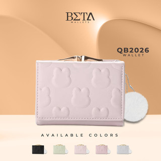 BETA Short Wallet For Women Mini Wallte Cute Elegant Multi-Slot Leather Card Holder Wallets QB2026