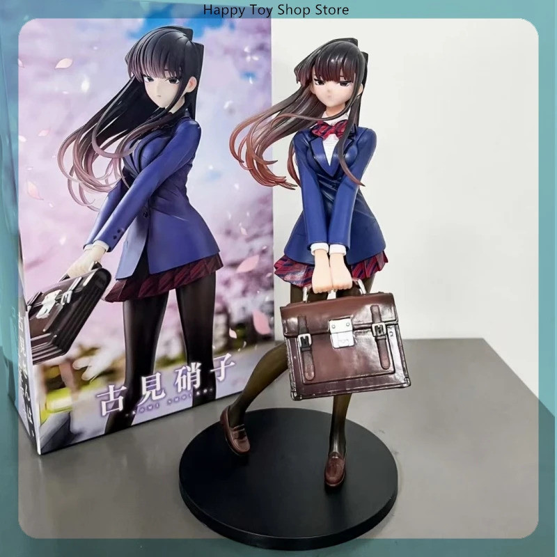 25cm Komi Can'T Communicate Komi Shouko Anime Girl Figure Model Gk Statue Boys Collection Desktop De