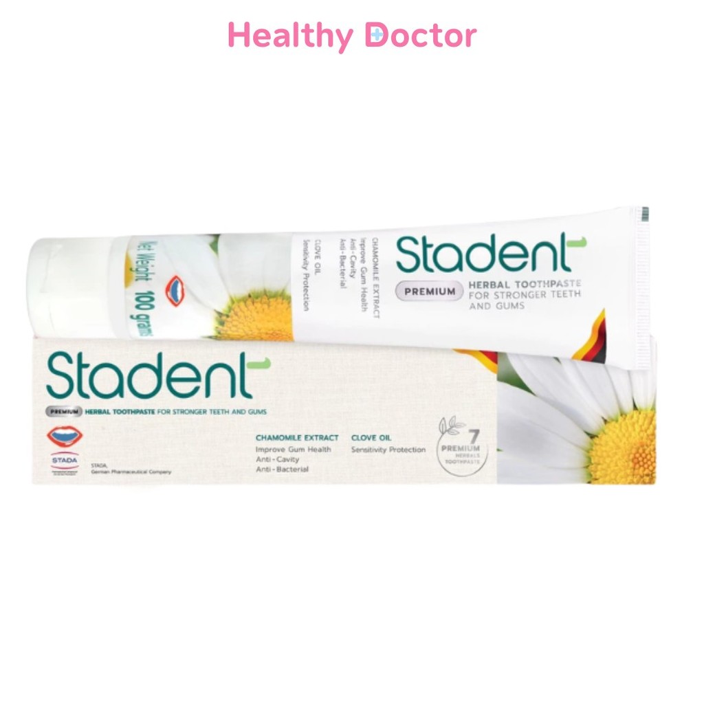 Stadent Herbal Toothpaste สตาเดนท์ ยาสีฟันสมุนไพร 7 ชนิด ยาสีฟัน ไม่แสบปาก หอมสดชื่น ขนาด 10 /100 กร