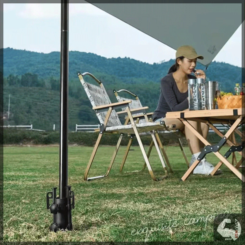 ที่ใส่ก้านกันสาด ฐานเสาดัก Tarp Pole Fixator ปรับได้ thumbnail 9