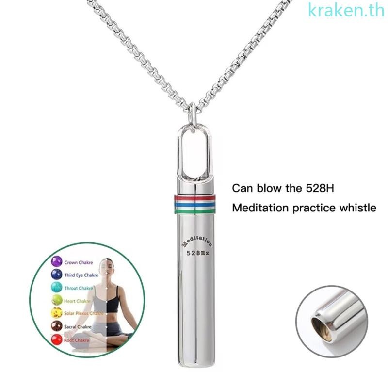 KRA ค้นหา Zen ของคุณพร้อมอุปกรณ์เสริมสร้อยคอเสียง 528Hz สําหรับสมาธิลึกและความเครียดบรรเทาการออกแบบค