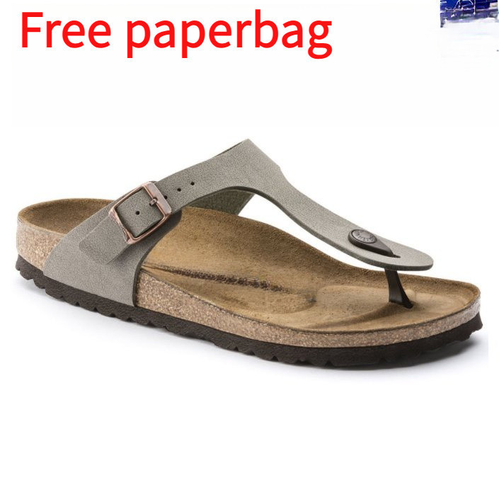 withbox+กระเป๋า2025bk จุดใหม่ Gizeh รองเท้าแตะรองเท้าแตะ Cork Comfort รองเท้าแตะ clog CZM0